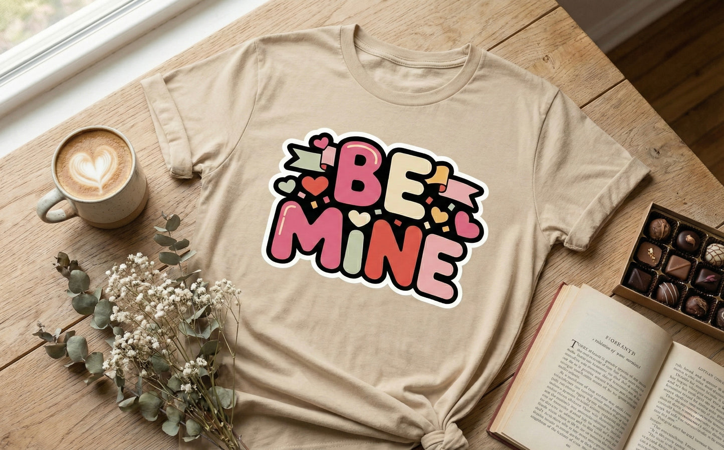 Retro "Be Mine" Valentine's Day T-Shirt