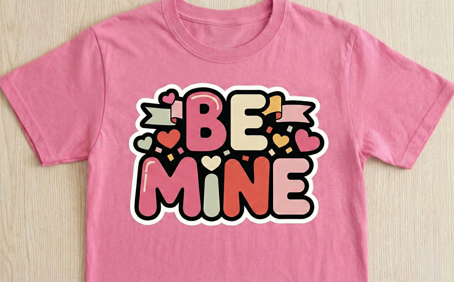 Retro "Be Mine" Valentine's Day T-Shirt
