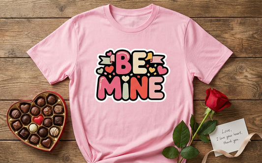 Retro "Be Mine" Valentine's Day T-Shirt