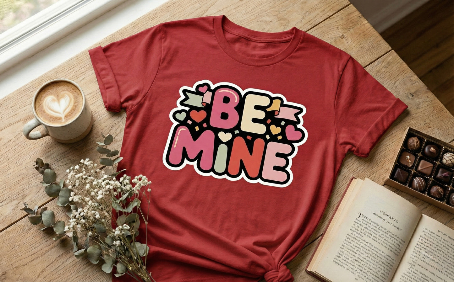 Retro "Be Mine" Valentine's Day T-Shirt